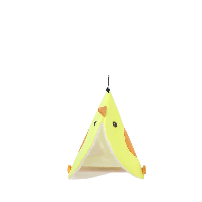 Morbido peluche uccello pappagallo nido uccello pappagallo amaca parrocchetto letto appeso casa grotta gabbia capanna tenda giocattolo gabbia per uccelli accessori