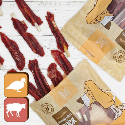 Entenbrustfiletstreifen, natürliches Hunde-Leckerli, Mersjo, 500g