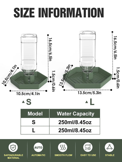 Wasserspender für Reptilien, Wassernapf, Futterzubehör, geeignet für Eidechsen, Schildkröten, Geckos, Terrarien-Zubehör