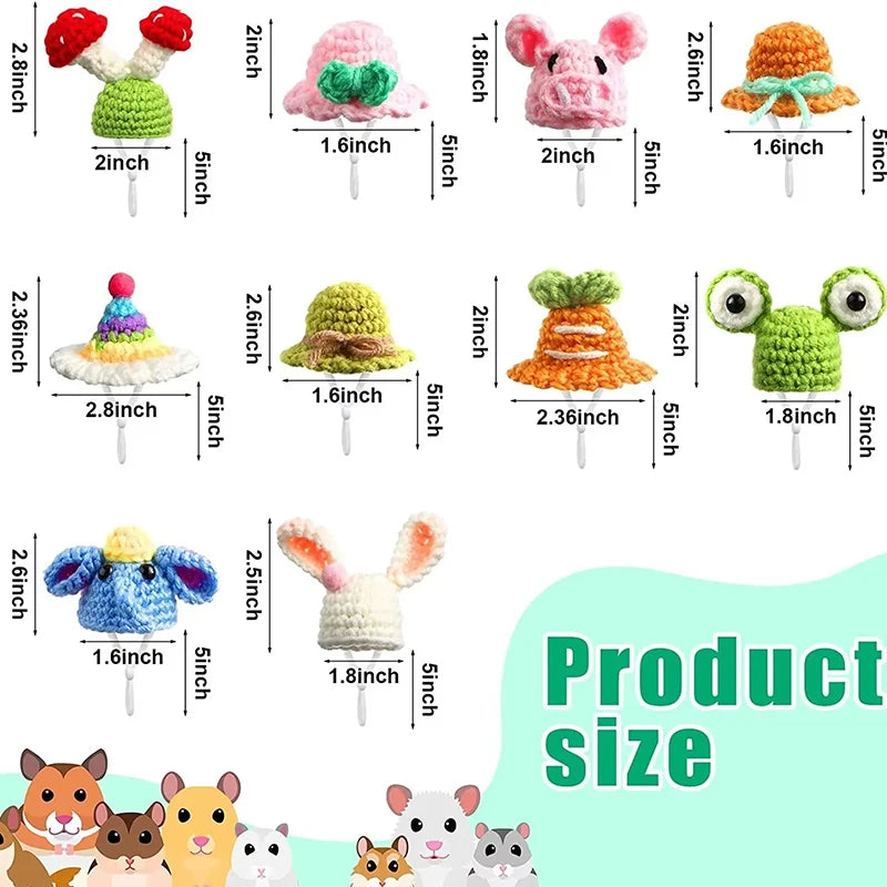 Cappellino per piccoli animali fatto a mano