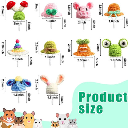 Cappellino per piccoli animali fatto a mano
