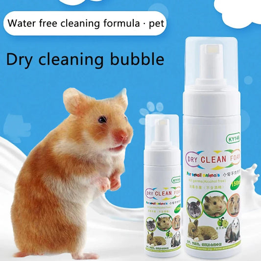 Shampoo a secco in schiuma piccoli animali