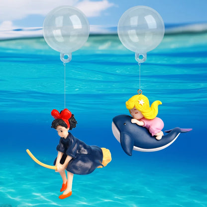 Aquarium Dekorationen Cartoon Mini Taucher Simulierte Meerjungfrau Schwimmende Aquariendekoration Aquarium Anhänger Kiki Aquarium Zubehör