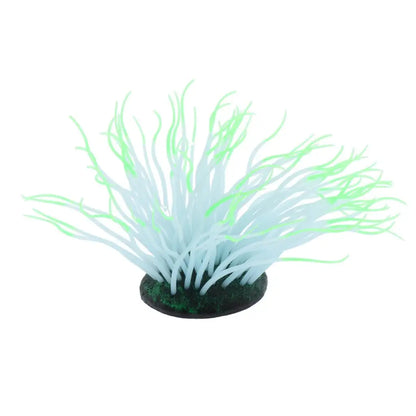 Aquariendekoration: künstliche dunkle Seeanemone als Landschaftsgestaltung