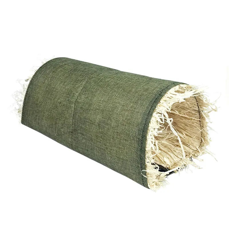 Kaninchen Hideaway Spielzeug Gras Stroh Kaninchen Spielzeug Tunnel Hamster Zubehör für Meerschweinchen Chinchilla Frettchen Ratten