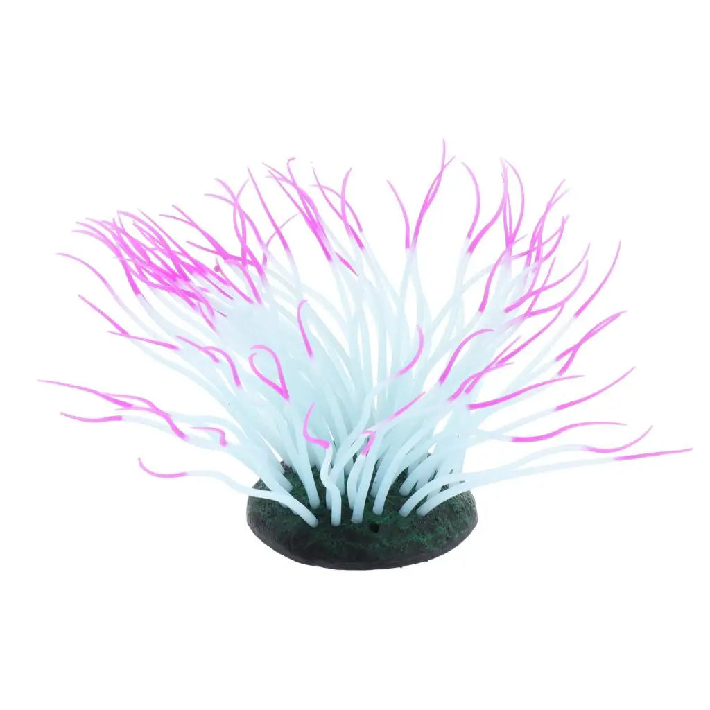 Aquariendekoration: künstliche dunkle Seeanemone als Landschaftsgestaltung