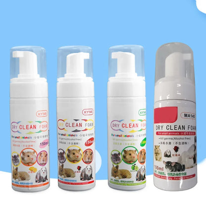 Shampoo a secco in schiuma piccoli animali