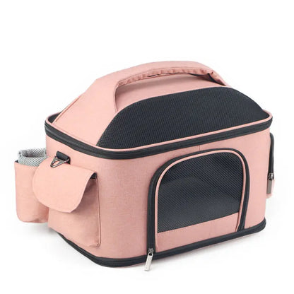 Tinta unita 43 * 31 * 35 cm MeshTravel Gatti e cani Borsa a tracolla pieghevole per animali domestici Borsa per cani