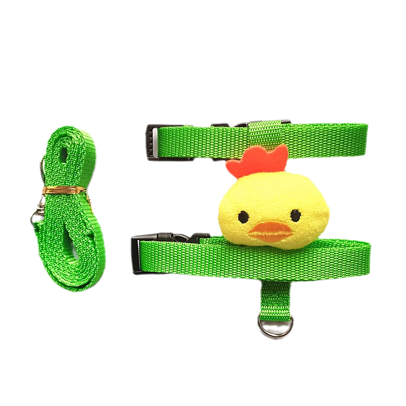Wakling Outdoor Kleine Tiere Kaninchengeschirr und Leine Cartoon-Stil für Kaninchen Meerschweinchen Kaninchen Zubehör Haustier