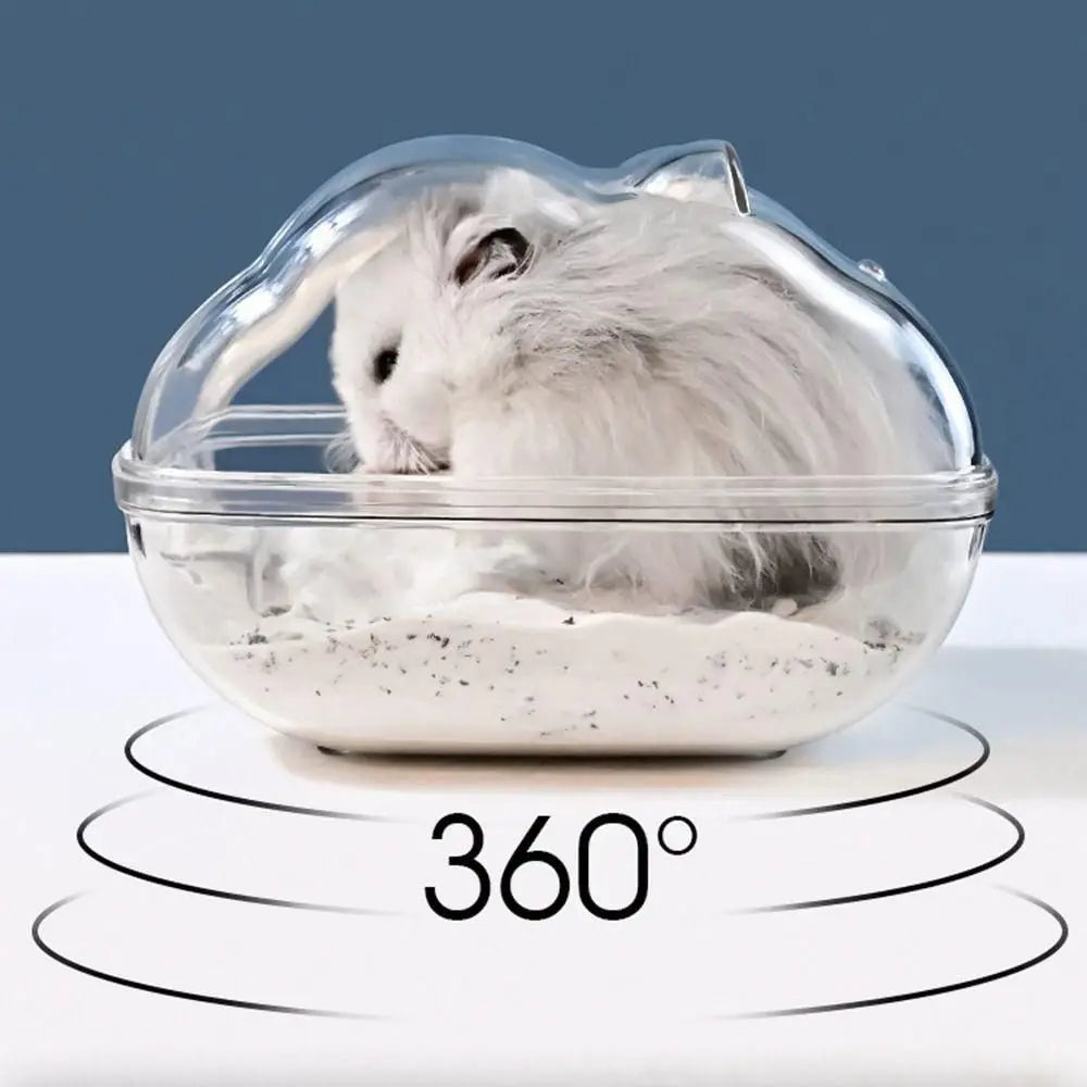 Transparente Hamstertoilette