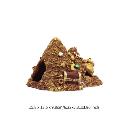 Aquarium Rockery Hideaway Aqua Höhlen Multifunktionale Brücke Ornament Aquarium Dekoration für Tisch Desktop Dekorativ