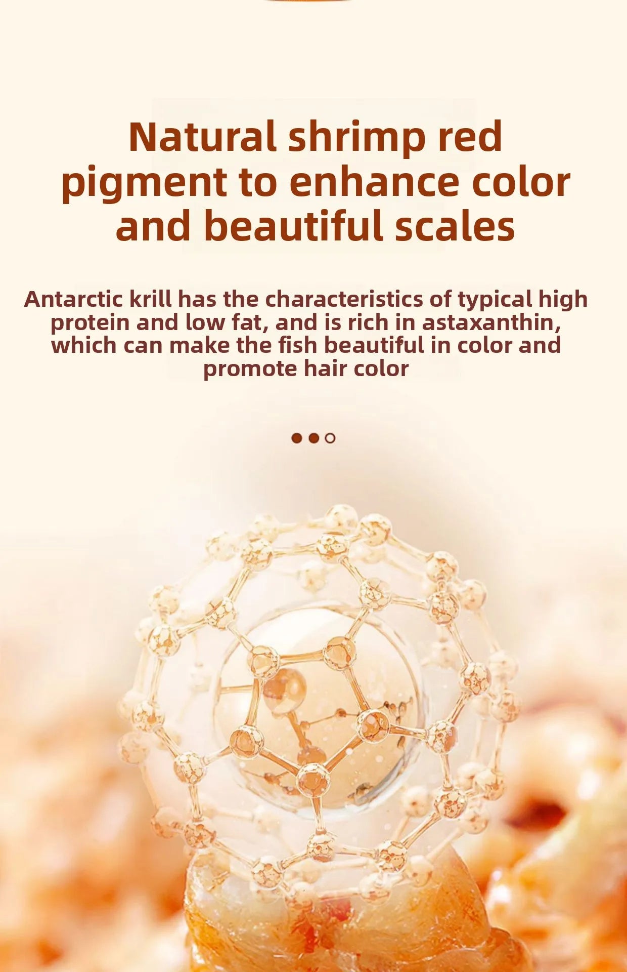 Cibo Premium per pesci, tartarughe, pappagalli - Krill antartico liofilizzato