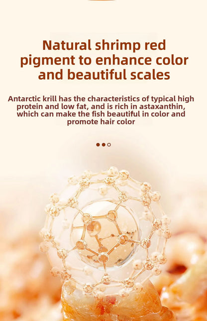 Cibo Premium per pesci, tartarughe, pappagalli - Krill antartico liofilizzato