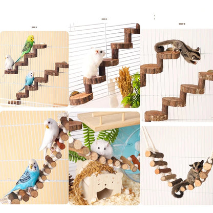 Gabbia per pappagalli Altalena Giocattolo Scaletta Giocattolo da masticare per uccelli da compagnia Filo di cotone appeso per uccello Noia Gabbia per rompere il cerchio sospeso Giocattolo