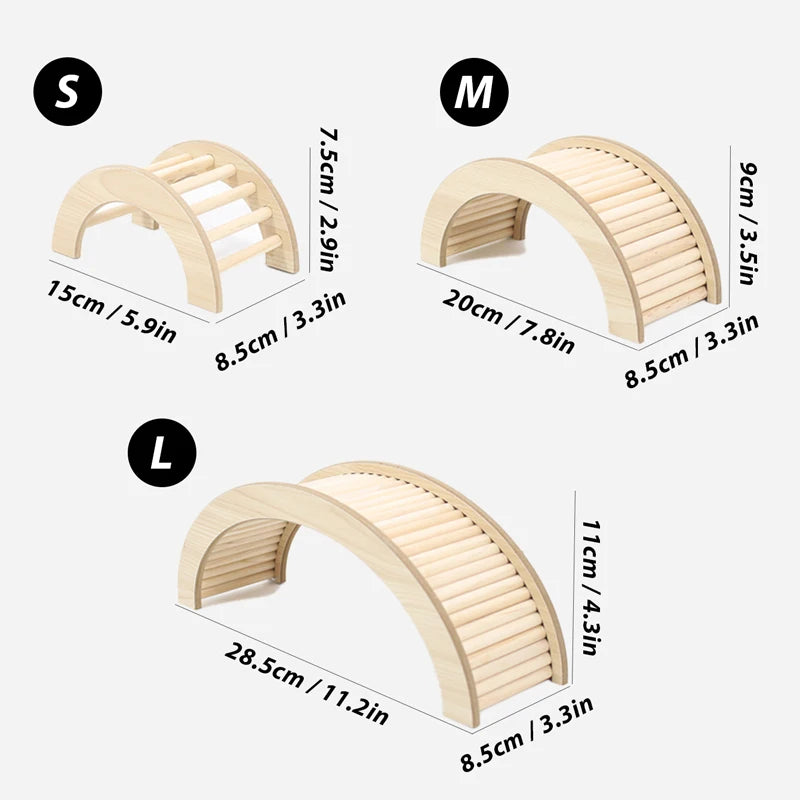 Scaletta per criceti in legno